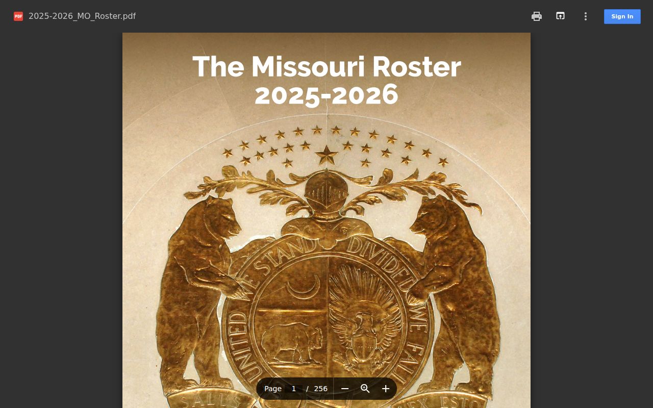 Miller County court calendar research source showing Missouri court roster context