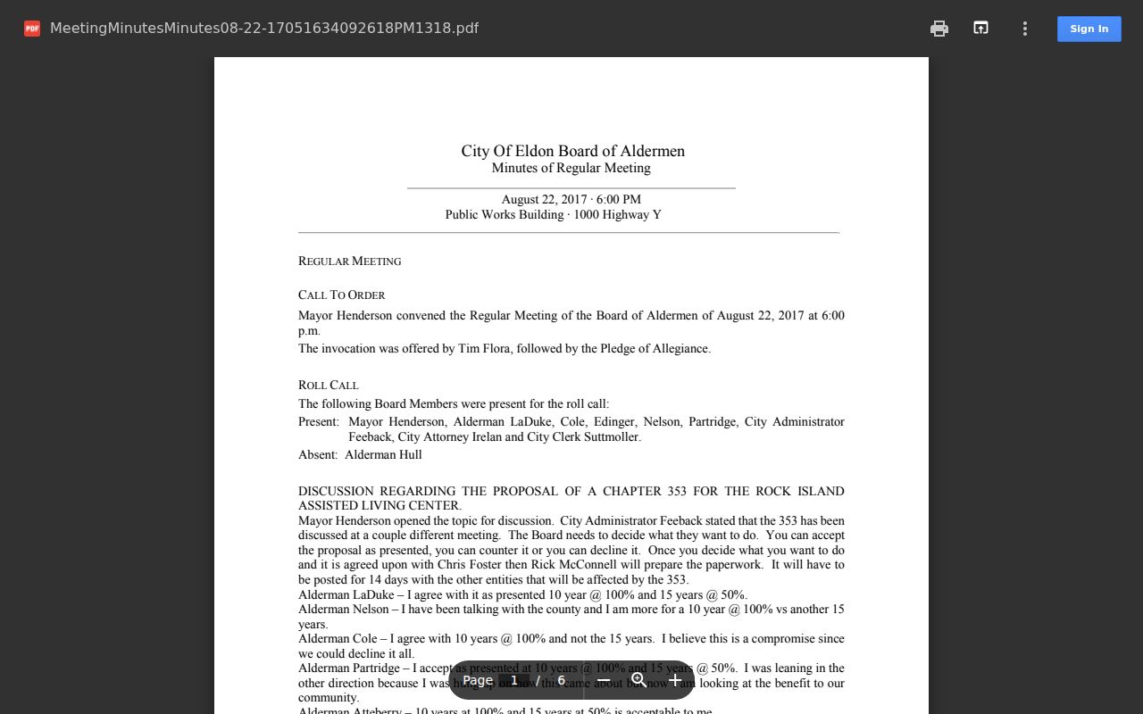 Eldon court docket municipal court meeting minutes