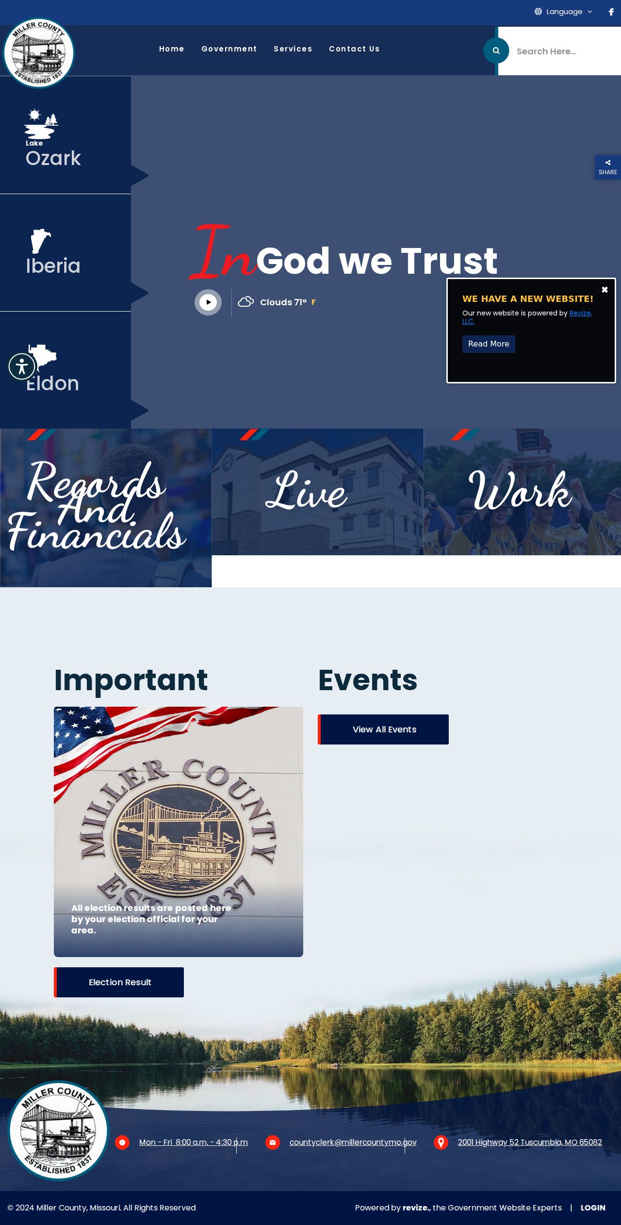 Miller County court docket official county website source